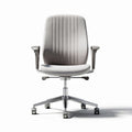 Office chair with adjustable arms mesh fabric upholstery gray color 60 x 60 x 90cm