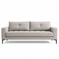 Striped three-seat sofa with removable cushions and wooden legs 200 x 90 x 90cm