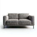Green fabric sofa with wooden legs and adjustable back cushions 180 x 80 x 75cm