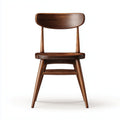Wood and metal dining chair with slatted back design 45 x 45 x 85cm